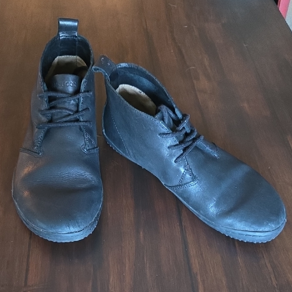 Vivo Barefoot Black Ankle Boots